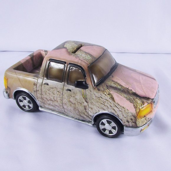 Pink Camo Pick Up Truck Piggy Bank New in Box - Picture 2 of 7